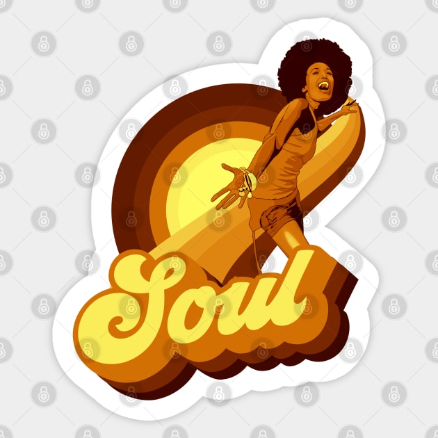 70's Soul Sticker by Styleuniversal